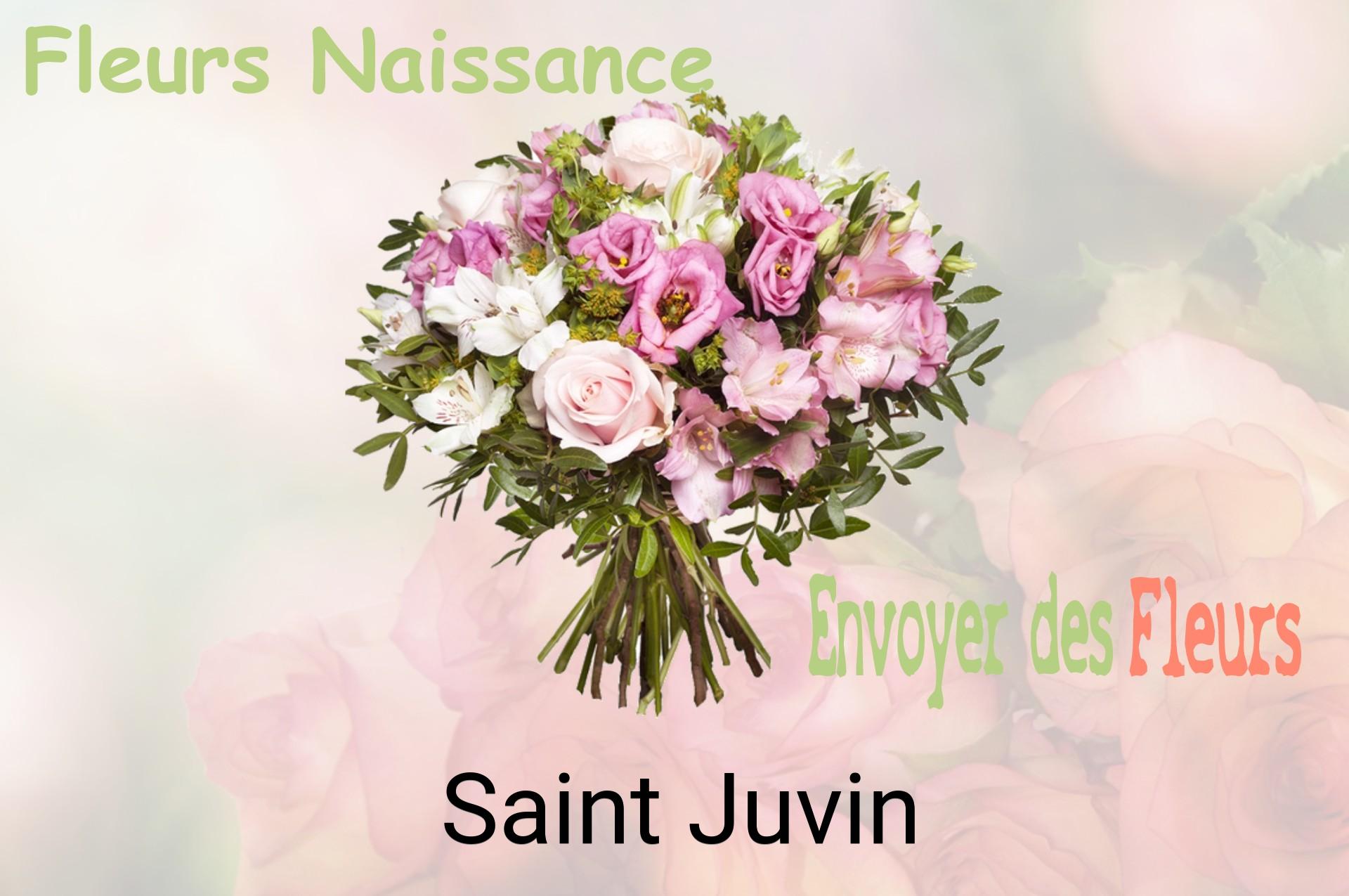Bouquet de fleurs de naissance livré à Saint-Juvin